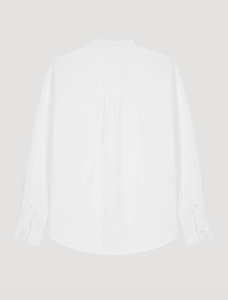 6 Camisa Popelín Hombre Blanca