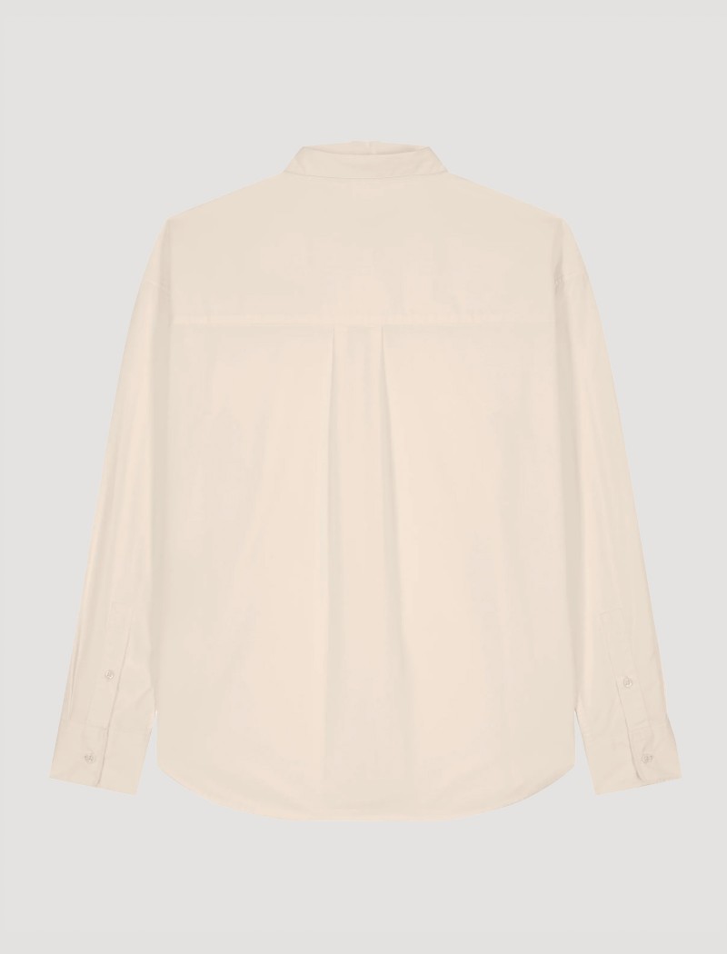 6 Camisa Popelín Hombre Cream