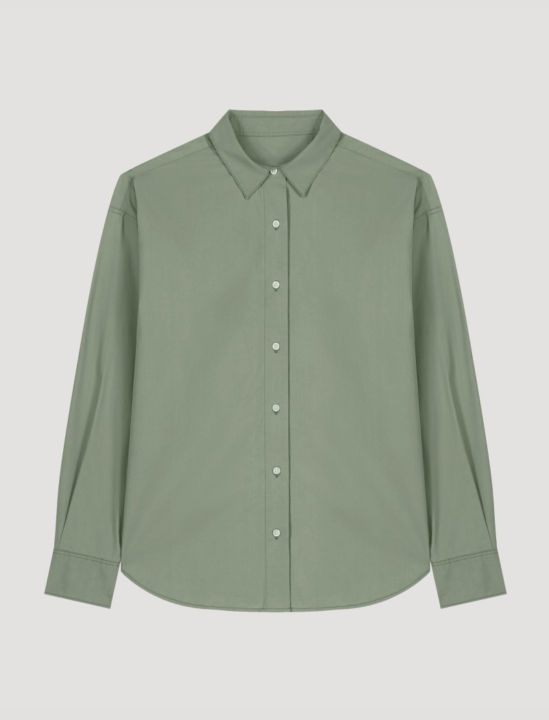 6 Camisa Popelín Hombre Soft Khaki