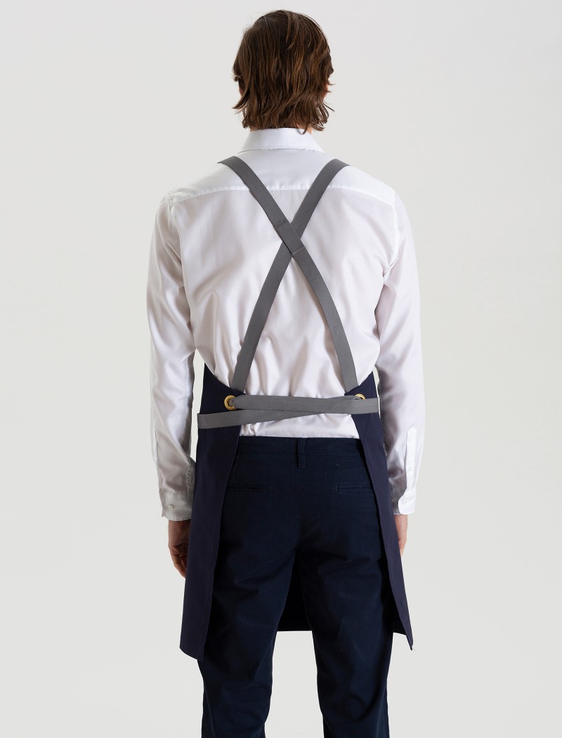 6 Delantal Garbo Azul