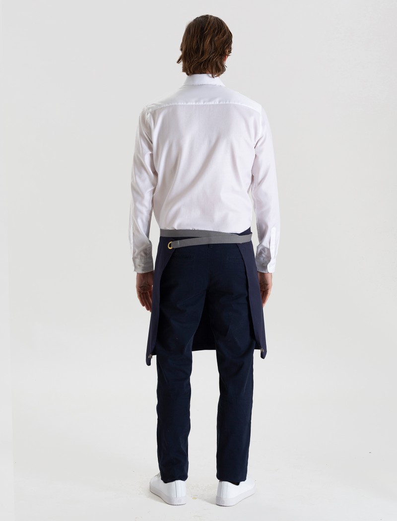 7 Delantal Midi Azul