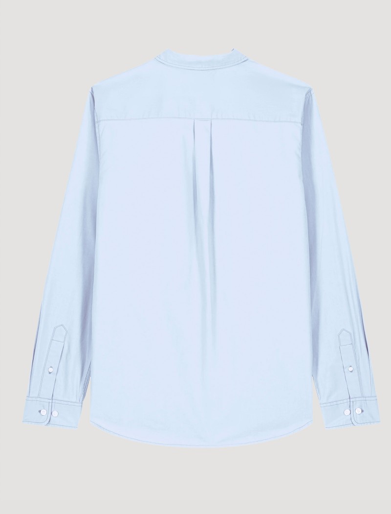 8 Camisa Popelín Mujer Blue