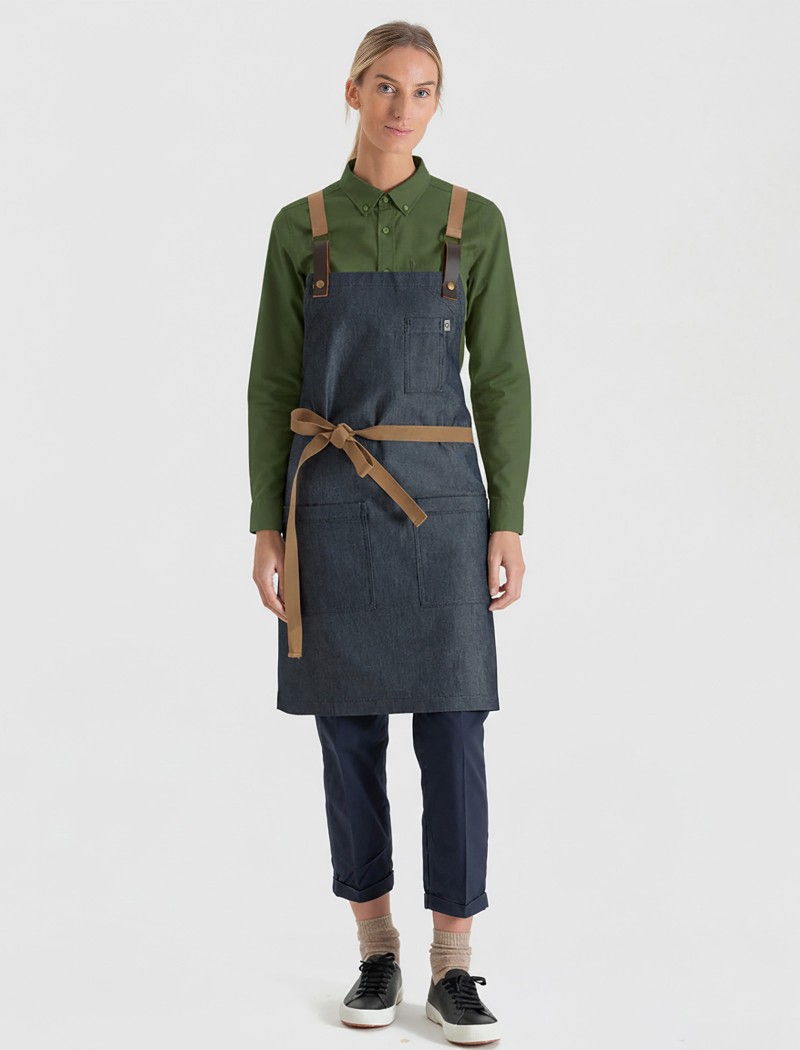 Delantal denim azul Delantal denim azul