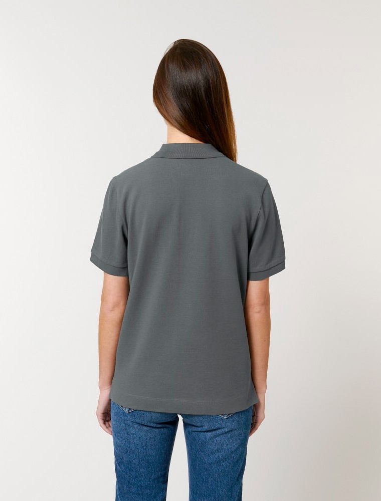 antracira6 Polo MC Anthracite Unisex