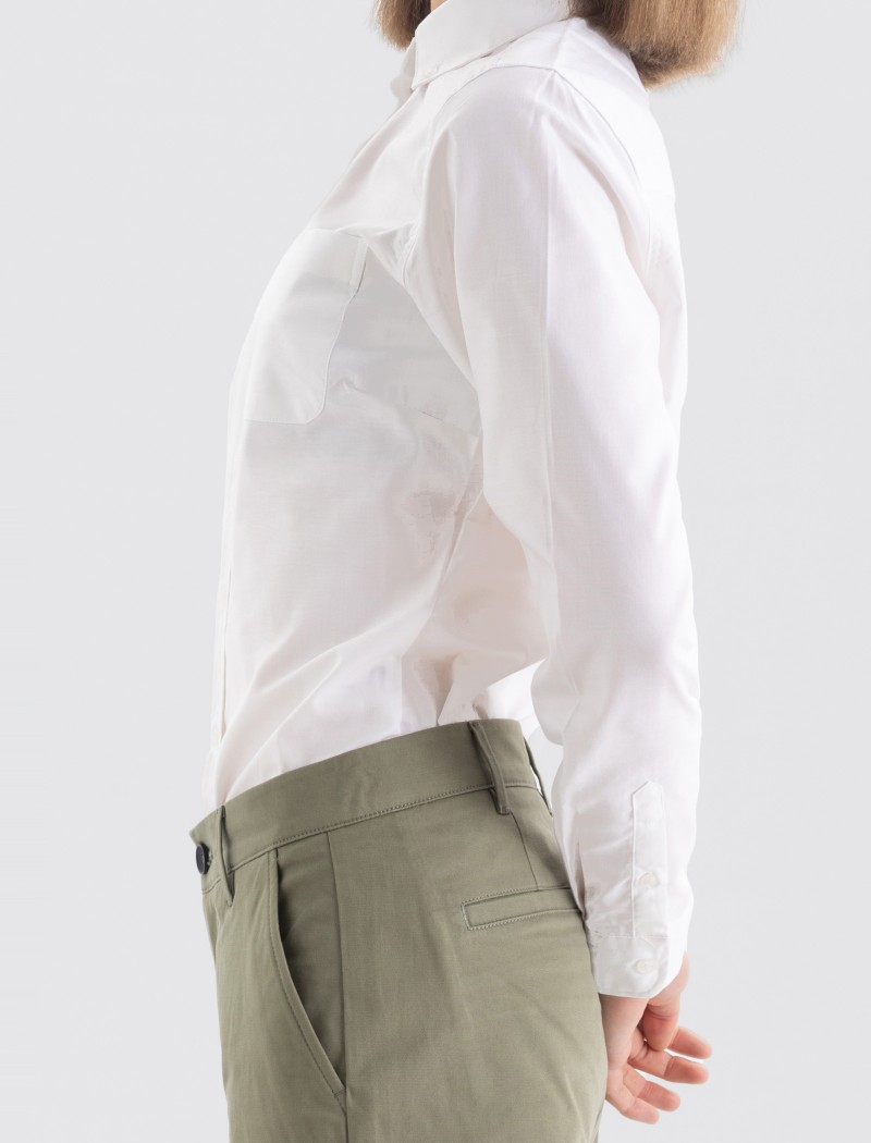 Camisa-oxford-MUJER- BLANCO-5. Camisa Oxford Mujer - Blanca