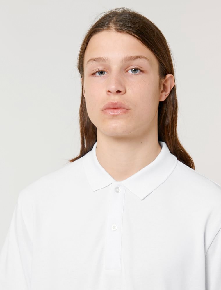 Polo blanco mujer para uniforme con logo Polo blanco mujer para uniforme con logo