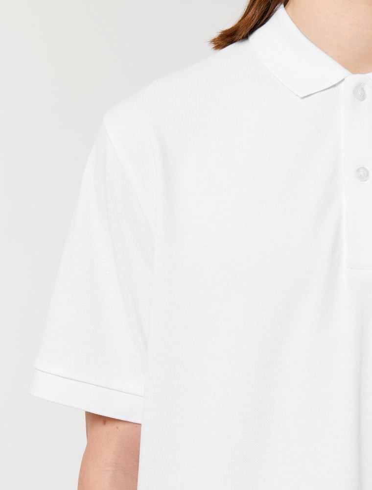 blanco-4 Polo MC Blanco Unisex