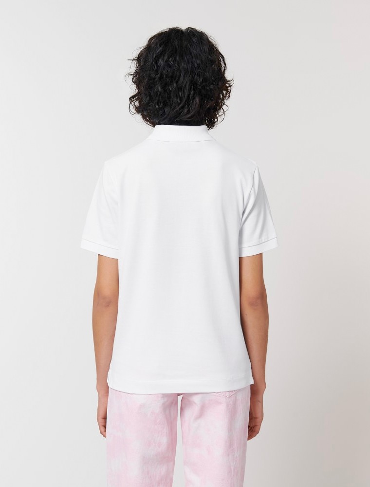 blanco-6 Polo MC Blanco Unisex