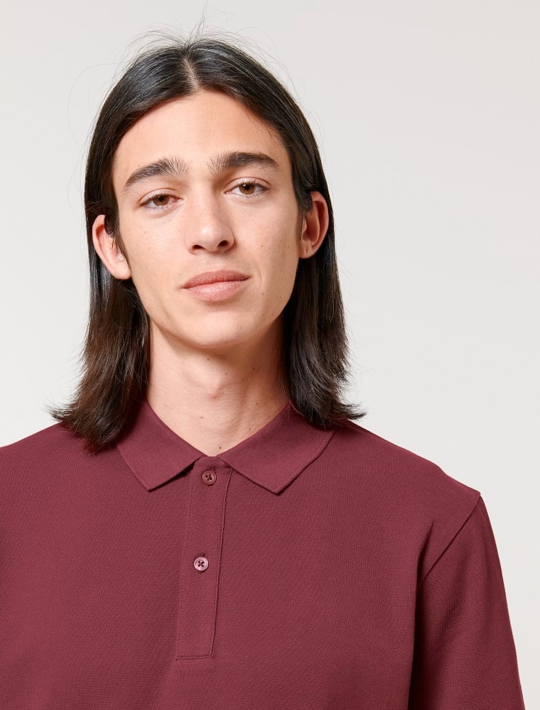 Burgundy-5 Polo MC Burgundy Unisex