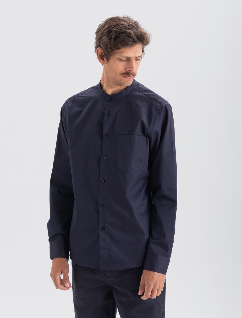 Camisa-mao-hombre-navy-7 Camisa Mao Hombre - Navy