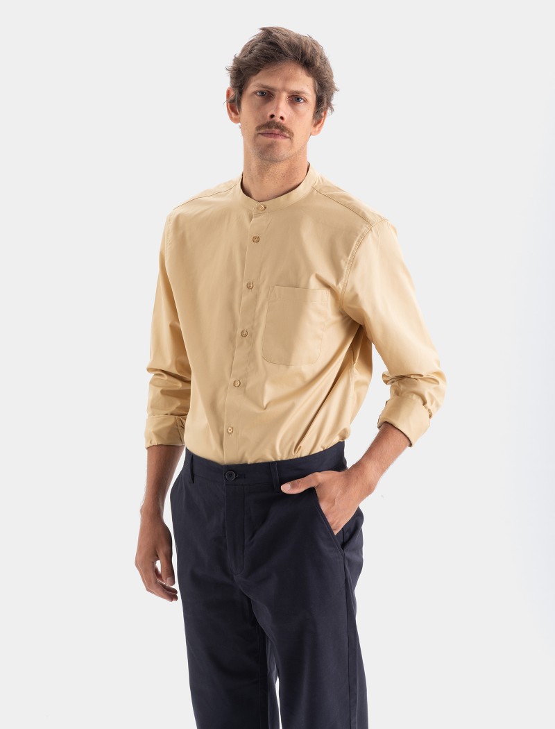 Camisa-mao-hombre-SAND-5 Camisa Mao Hombre - Sand
