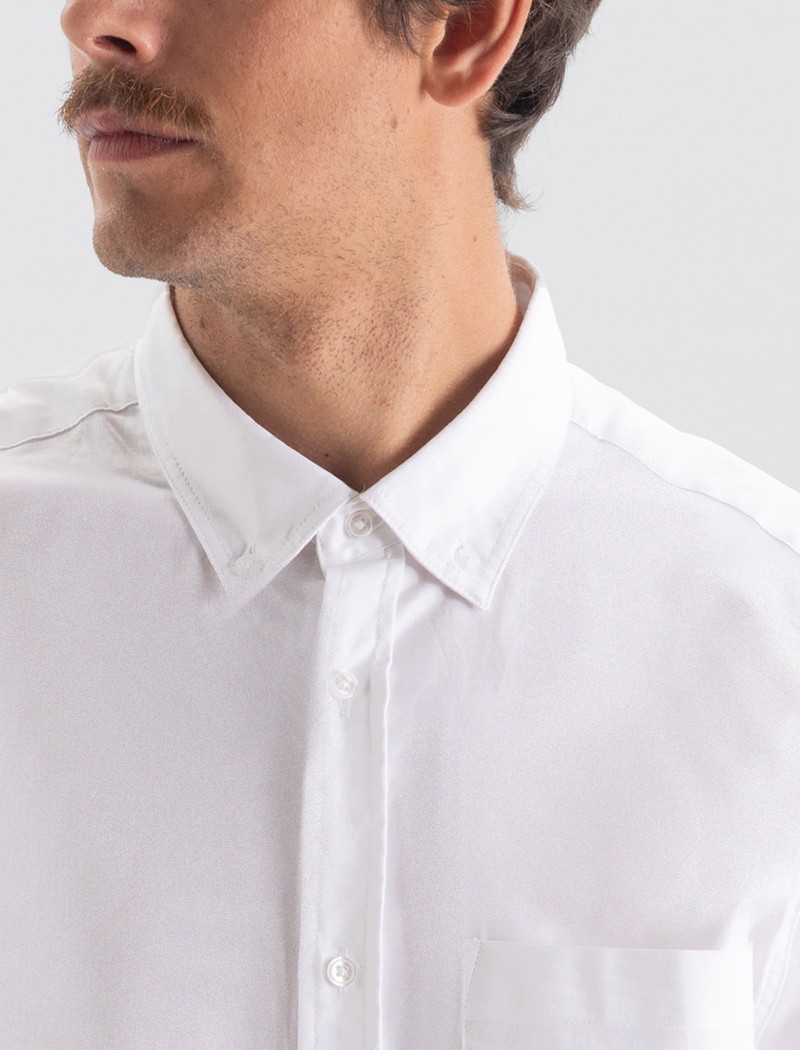 Camisa-oxford-hombre-BLANCO-4 Camisa Oxford Hombre - Blanco