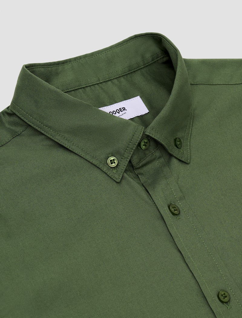 Camisa-oxford-hombre-verde-7d Camisa Oxford Hombre - Forest