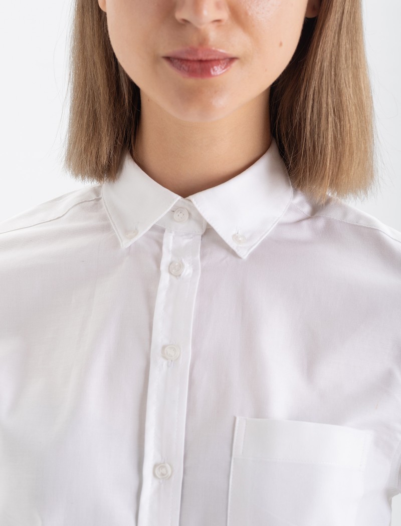 Camisa-oxford-MUJER- BLANCO-3 Camisa Oxford Mujer - Blanca