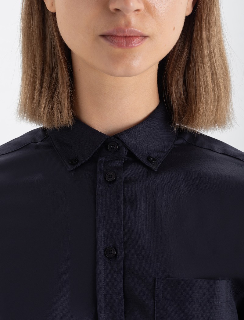 Camisa-oxford-mujer-navy-4 Camisa Oxford Mujer - Navy