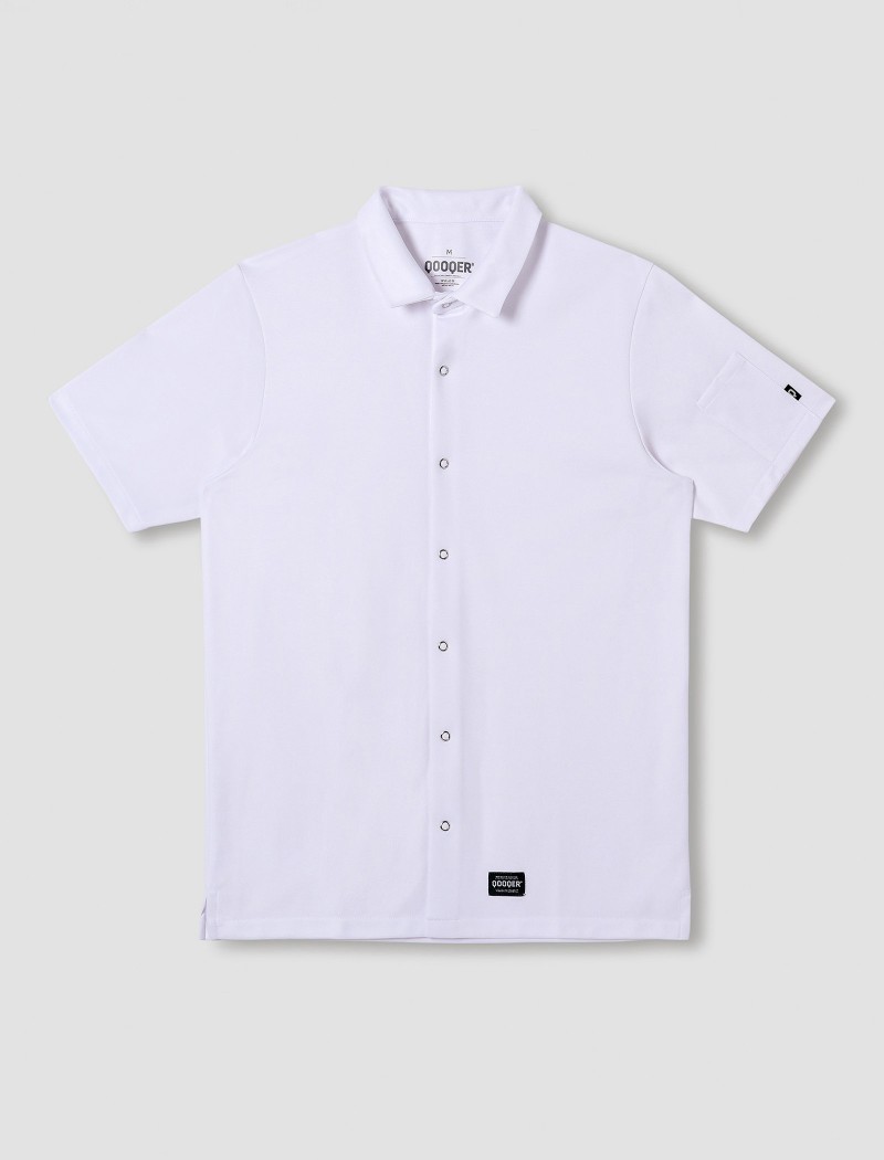 Camisa moderna blanca para chef Camisa moderna blanca para chef