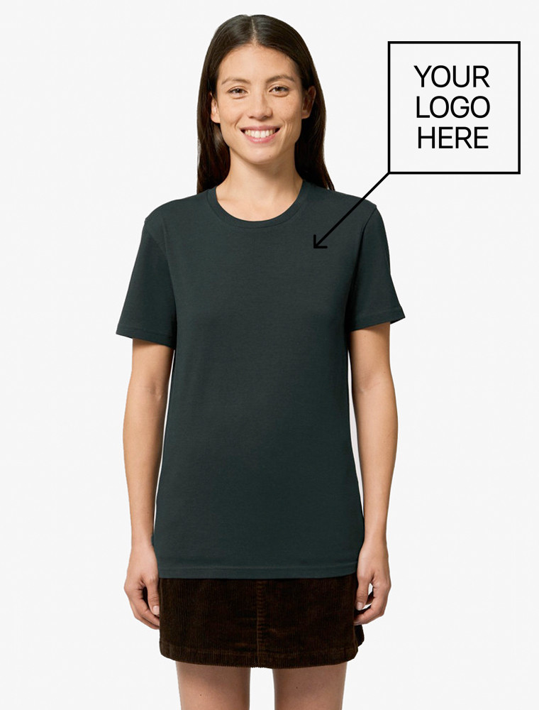 camiseta_negra_chica_1b Camiseta Negra Mujer con logo