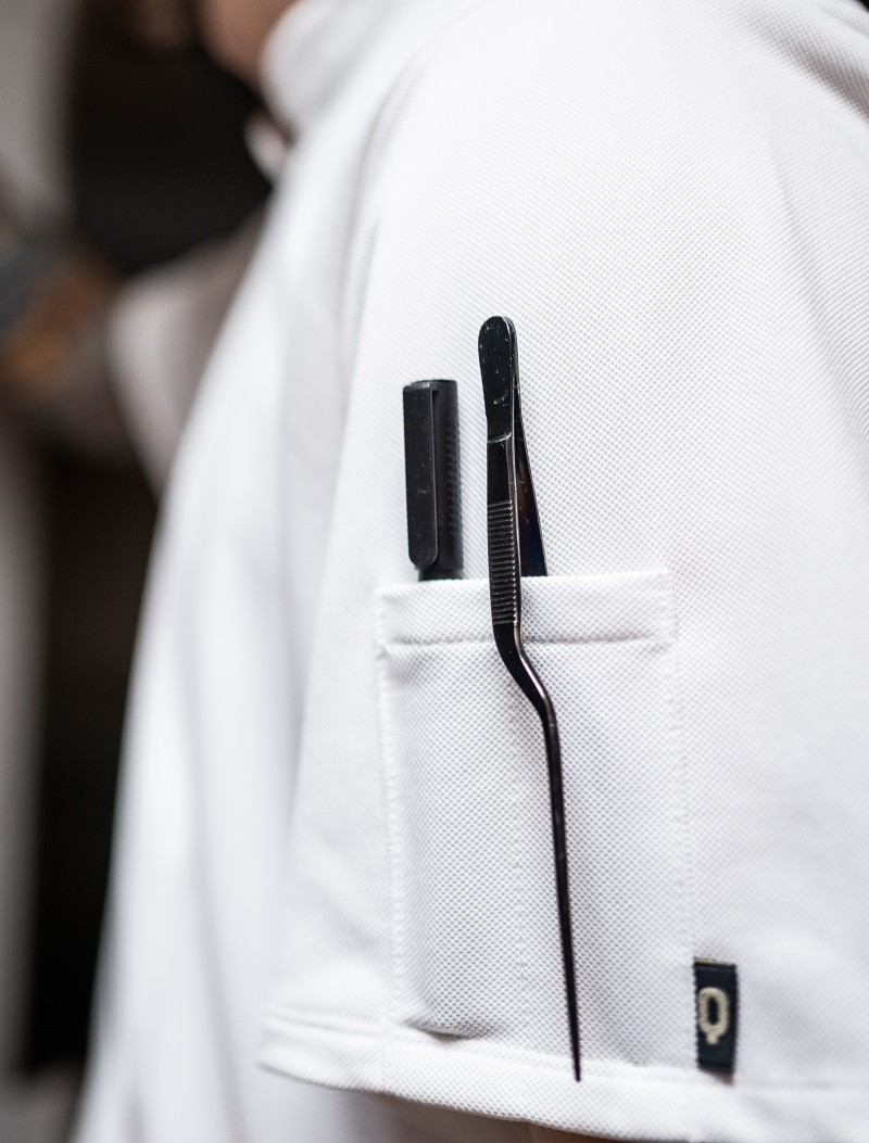 Chaquetilla cargo blanca 7 Chaquetilla Cargo Hombre Blanca