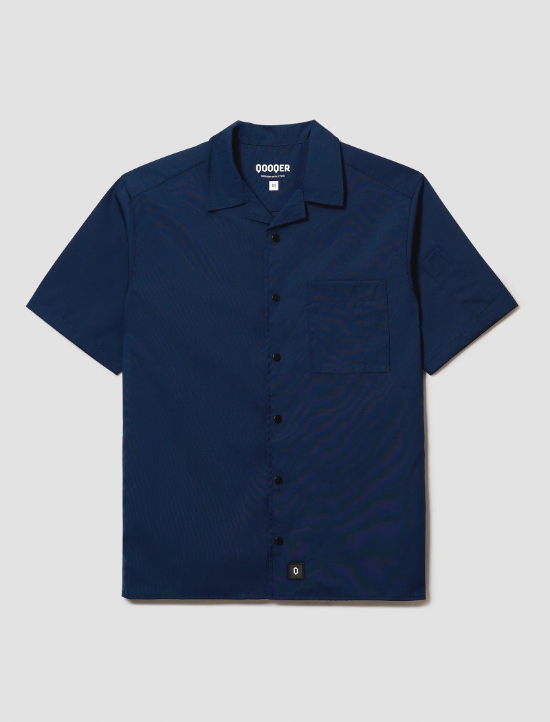 Camisa de chef ligera color azul marino Camisa Concept Navy
