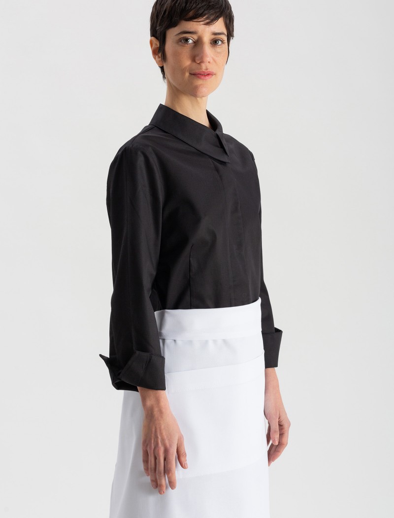 DELANTAL FRANCES WHITE-5 Delantal Lang Blanco