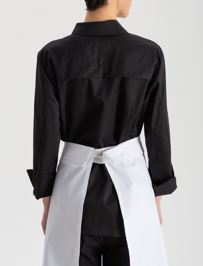 DELANTAL FRANCES WHITE-6 Delantal Lang Blanco