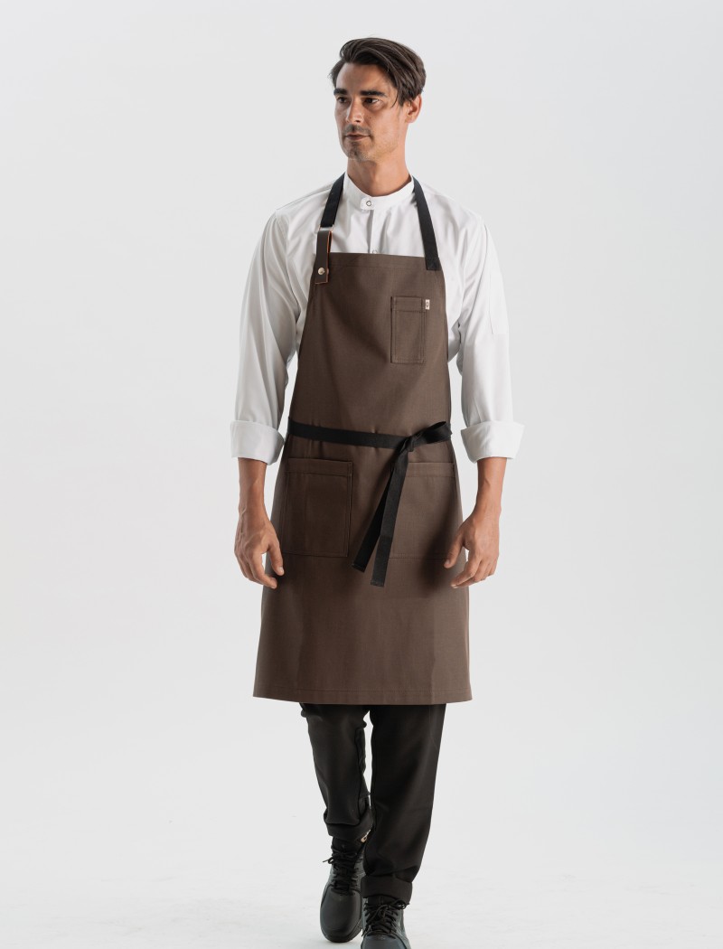 Delantal marrón cocinero Delantal marrón cocinero