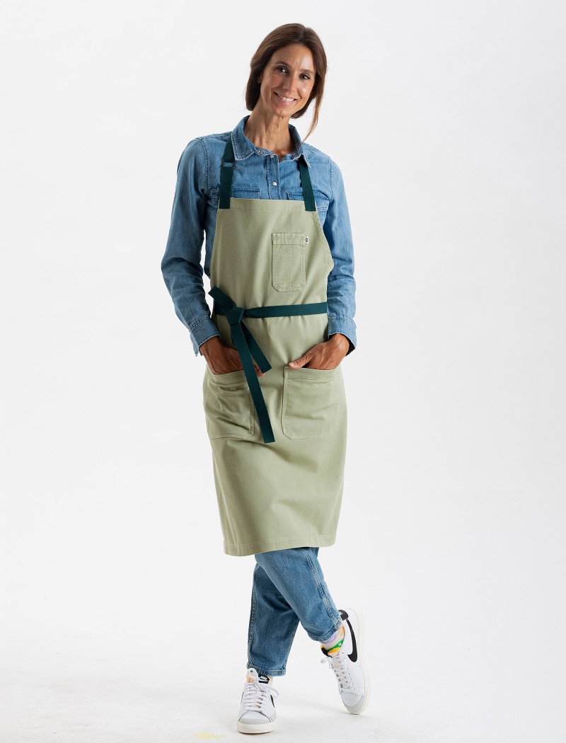 Avental verde denim Avental verde denim