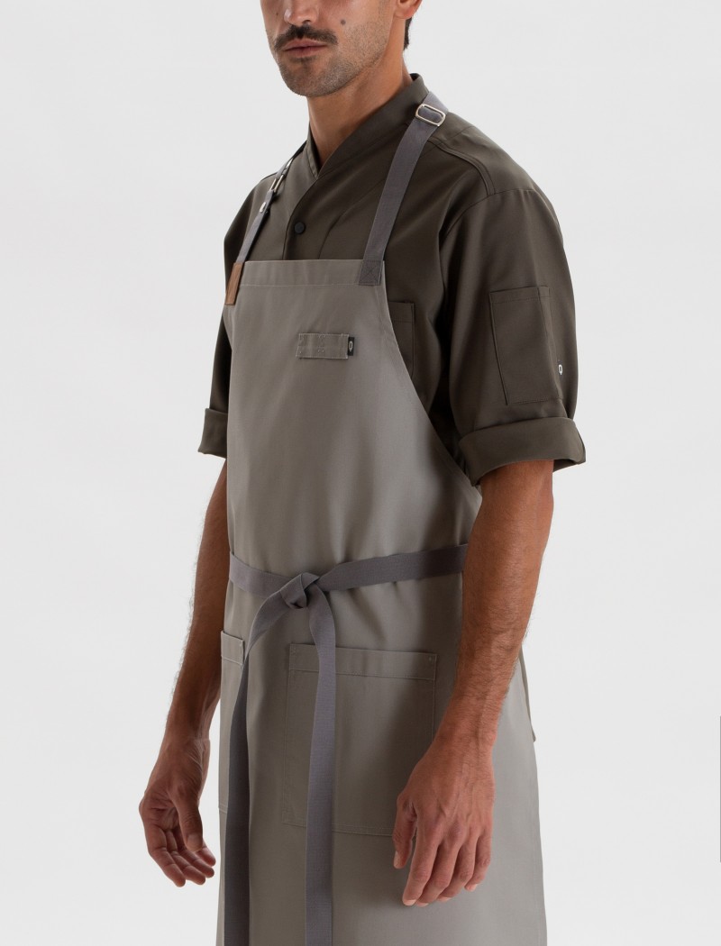 gris10 Delantal Clipper Gris