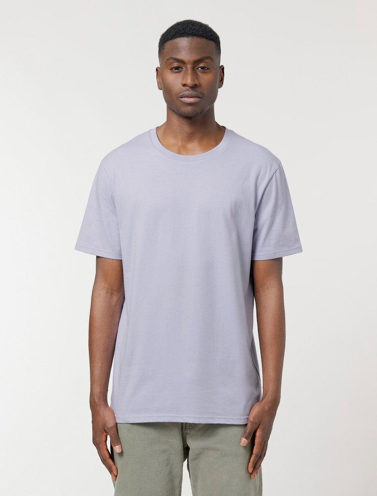 Camiseta unisex lavanda manga corta Camiseta unisex lavanda manga corta