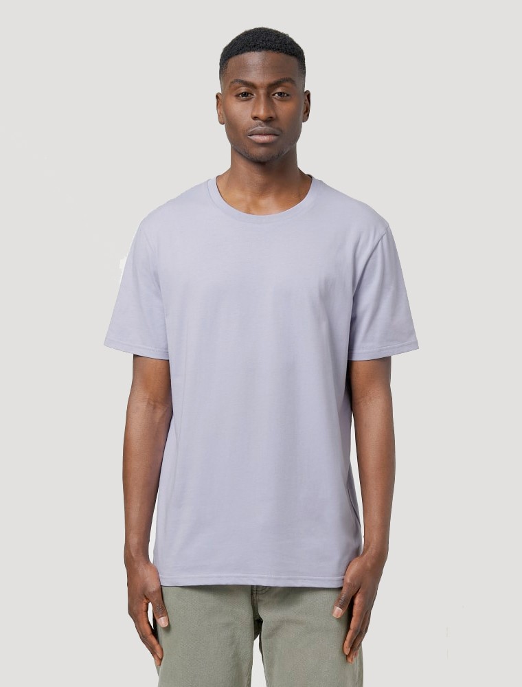 Camiseta unisex lavanda manga corta Camiseta unisex lavanda manga corta