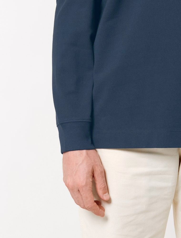 Polo de mujer azul marino con logo Polo blue 341