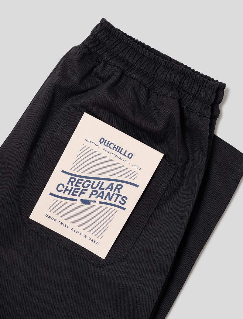 arena Pantalón Regular Chef Negro