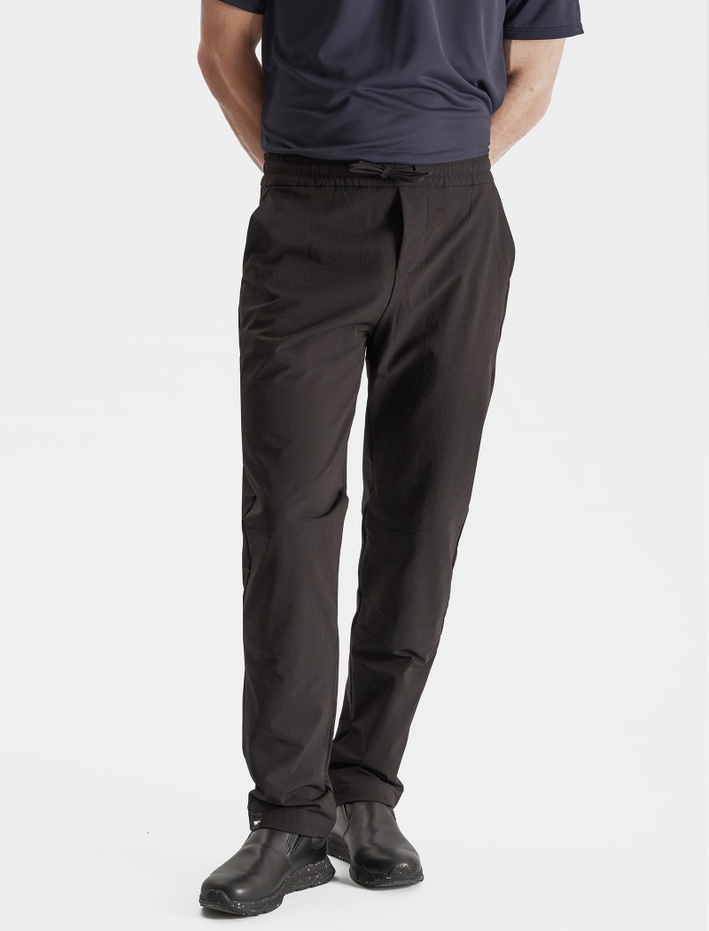 Pantalón de cocinero elástico negro Pantalón de cocinero elástico negro