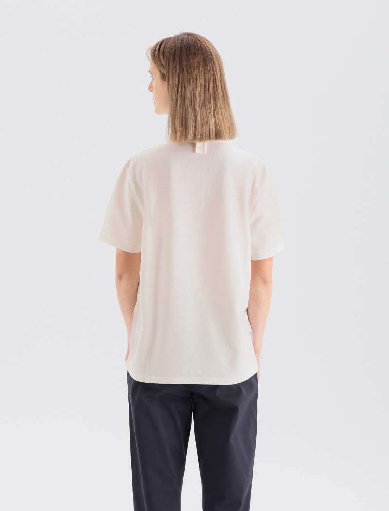 Polo-Lacey_Ecru-6 Polo Lacey Unisex - Ecru