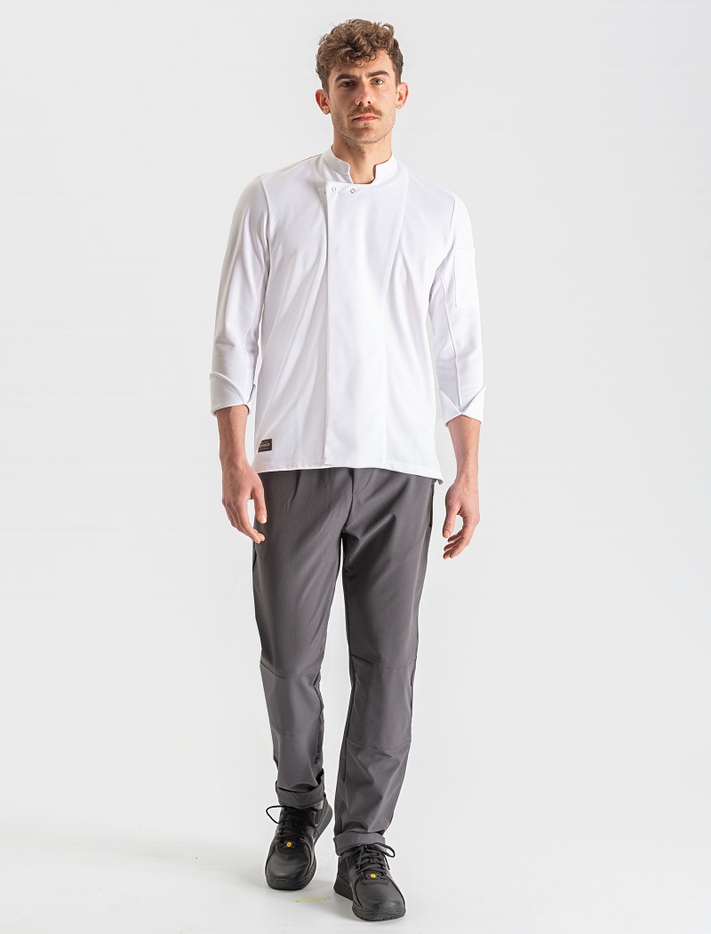 Chaquetilla manga larga blanca para cocinero Chaquetilla manga larga blanca para cocinero