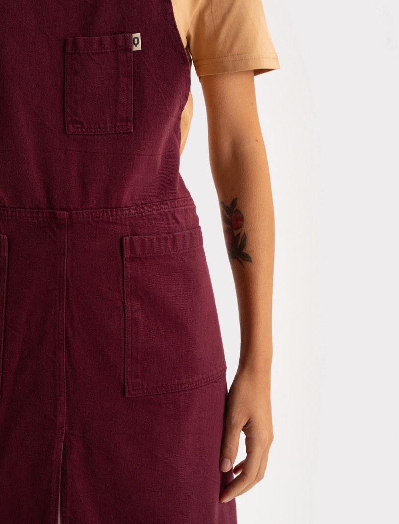 tone granate Delantal Tone Long Claret