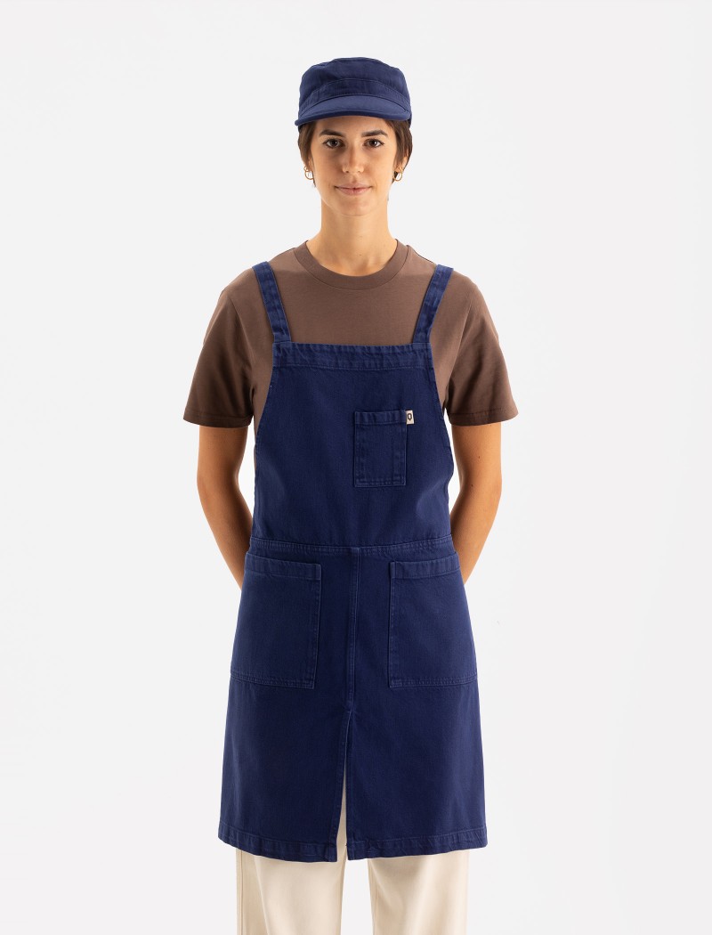 Delantal Azul worker Delantal Azul worker cruzado a la espalda